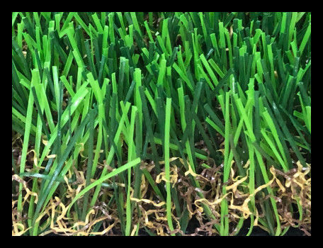 Fake Landscaping Artificial Grass For Terrace Garden 4 Colors Straight Curly